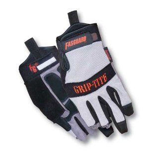 Memphis C916M Multitask Fasguard 3 Finger Gloves, Grip Rite, Absorbs Shock, Medium   Work Gloves  