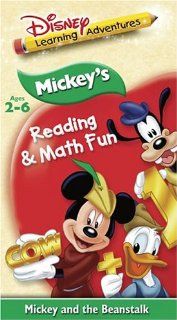 Disney's Learning Adventures   Mickey's Reading Math and Fun   Mickey and the Beanstalk [VHS] Walt Disney Movies & TV