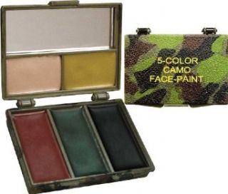 Woodland Grey Bark Camouflage 5 Color Compact Face Paint Clothing
