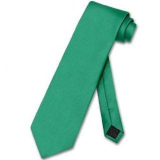 Vesuvio Napoli NeckTie Solid EMERALD GREEN Color Men's Neck Tie at  Mens Clothing store
