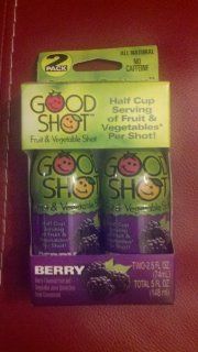 Good Shot 2.5 Fl Oz Fruit and Vegetable Shot (Pack of 2 bottles)  Fruit Juices  Grocery & Gourmet Food