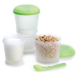 Cereal To Go Plastic Bowl Lidded Storage Containers Set   Kitchen Storage And Organization Product Sets