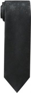 Hallmark Men's Tonal Snowflake Tie, Black, One Size Clothing
