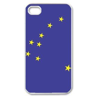 Alaska Big Dipper Flag Iphone 4 4S Case Top American States Flag Cases Cover Personality at abcabcbig store Cell Phones & Accessories