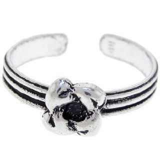 925 Sterling Silver Rosebud Toe Ring Jewelry