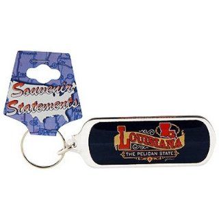 Illinois To Missouri Souvenirs Louisiana Keychain Lucite Banner (Pack Of 96) Pack Of 96 Pcs  Sports Fan Keychains  Sports & Outdoors