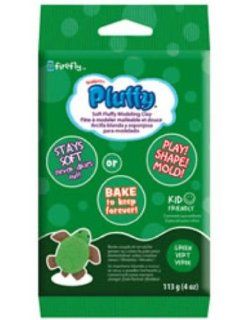 Pluffy Oven Bake Clay Color Green   Childrens Art Clays