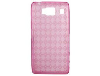 Hot Pink TPU Plastic Crystal Skin Phone Case for Motorola DROID RAZR HD XT926W Cell Phones & Accessories