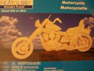 Creatology Wooden Puzzle ~ Motorcycle (2 Sheets) Toys & Games