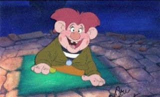A Troll in Central Park Original Hand Painted Animation Cel   Don Bluth Entertainment Collectibles