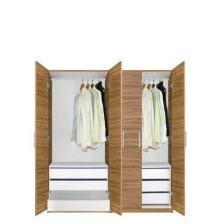 Alta Wardrobe Closet Package   6 Drawer Wardrobe Package   Wardrobe   Bedroom Armoires