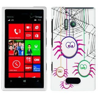 Nokia Lumia 928 Cute Spiders on White Case Cell Phones & Accessories