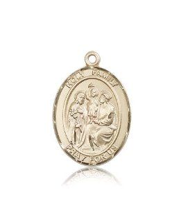 JewelsObsession's 14K Gold Holy Family Medal Jewels Obsession Jewelry