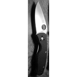 Spyderco Persistence C136GP Plain Edge Knife, Black  Fixed Blade Camping Knives  Sports & Outdoors