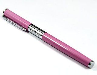 Stylus Blush Color Fountain Pen Chrome Carved Ring with Push in Style Ink Converter 