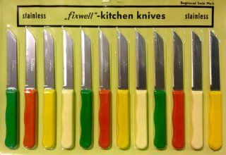 Fixwell 12 Piece Stainless Steel Knife Set Boxed Knife Sets Kitchen & Dining