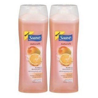 Suave Naturals Body Wash, Mango Mandarin, 12 Ounces Bottles (Pack of 6)  Bath And Shower Gels  Beauty