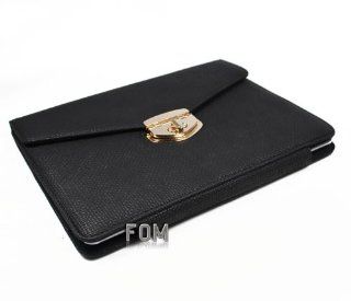 FOM PU Leather Handbag Smart Case Cover with Stand for iPad 2 3 4   Black Computers & Accessories