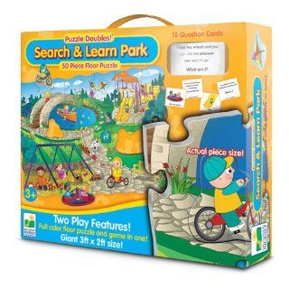The Learning Journey Puzzle Doubles Search and Learn Park Floor Puzzle Toys & Games