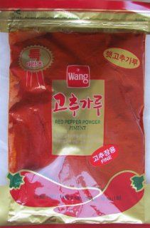 Wang Korean Red Pepper Fine Type Powder, 1.0 Pounds  Black Pepper  Grocery & Gourmet Food