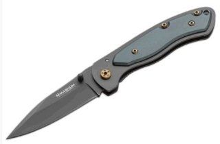 Magnum Knives M02185 Boker Magnum My Precious Linerlock Knife with Charcoal Stainless Handles  Pocketknives  Sports & Outdoors