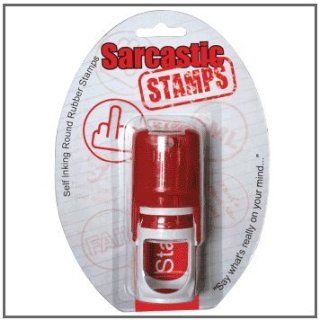 Sarcastic Rubber Stamp   Middle Finger  Business Stamps 