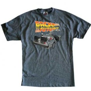 Back to the Future Open Deloreon Charcoal T shirt Tee Movie And Tv Fan T Shirts Home & Kitchen