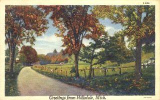 Hillsdale, Michigan Postcard   Blank Postcards