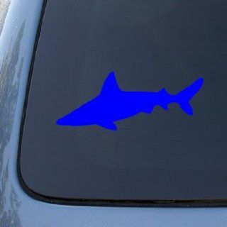 SHARK SILHOUETTE   Jaws   Vinyl Car Decal Sticker #1741  Vinyl Color Blue Automotive