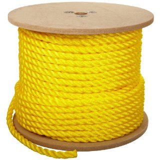 Rope King TP 58300Y Twisted Poly Rope   Yellow   5/8 inch x 300 feet Pulling And Lifting Ropes