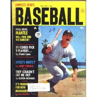 Complete Sports Baseball Magazine 1962 (Mickey Mantle cover) Jimmy Piersall Books