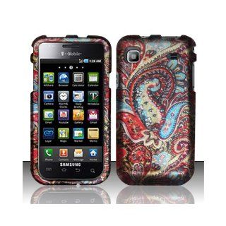 Red Blue Paisley Hard Cover Case for Samsung Galaxy S Vibrant 4G SGH T959 SGH T959V Cell Phones & Accessories
