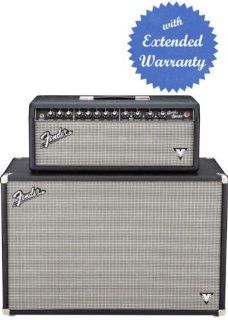 Fender Band Master VM 40 Watt Tube Guitar Amp Head with Gear Guardian Extended Warranty   Black Silver Grille Musical Instruments