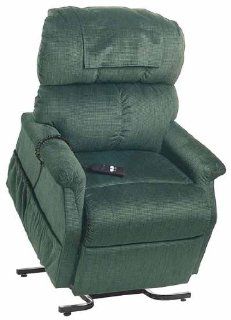 Electric Power Recline 3 Position Riser Lift Chaise Easy Motion Recliner Chair   PR 501L Comforter Large 375lb Capacity by Golden Technologies Evergreen Fabric   Adjustable Home Desk Chairs