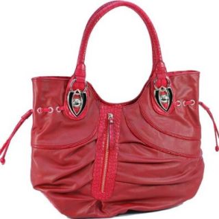 Dasein Pleated Dasein shoulder bag  Red Shoulder Handbags Shoes