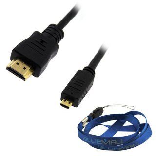 BIRUGEAR 10FT HDMI to Micro HMDI Cable (Type A to Type D) for Samsung ATIV TAB, Galaxy S Lightray 4G / SCH R940, Droid Charge SCH i510/i520, EX2F, WB750, WB210, ST700, PL170, NX100 and Other Tablet /CellPhone/Camera with *Lanyard* Electronics
