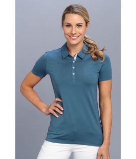 Oakley Solana Polo Womens Short Sleeve Pullover (Blue)