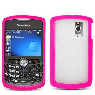 Soft Skin Case Fits RIM Blackberry 8300 8310 8320 8330 Curve Clear With Hot Pink TPU AT&T, Sprint, Verizon Cell Phones & Accessories
