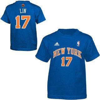 Adidas New York Knicks Jeremy Lin Youth (Sizes 8 20) Game Time T Shirt Extra Large  Sports & Outdoors