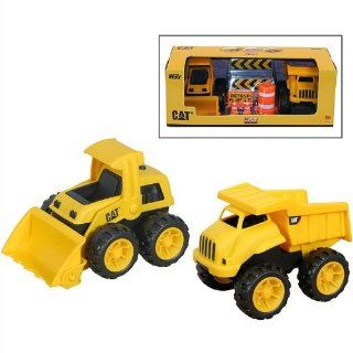 CAT 6" Dump Truck & Front Loader with Accessories Toys & Games