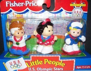 Fisher Price Little People U.S. Olympic Stars Girls 1998 Toys & Games