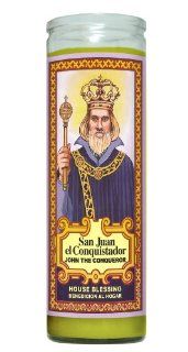 St John the Conqueror Religious Prayer Candle / Oracion A San Juan El Conquistador Novena Vigil Candle   Devotional Candles