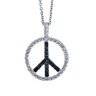 FOJO's Black Diamond Peace Pendant (.06 ct. tw.) FOJO Jewelry