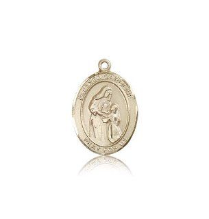 JewelsObsession's 14K Gold Blessed Caroline Gerhardinger Medal Jewels Obsession Jewelry