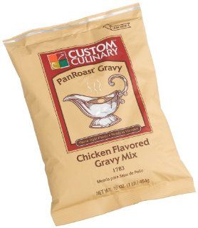 Custom Culinary Master's Touch Chicken Flavored Pan Roast Gravy Mix, 16 Ounce Pouches (Pack of 8)  Grocery & Gourmet Food