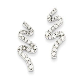 14k Wg Earring, Best Quality Free Gift Box Satisfaction Guaranteed Jewelry