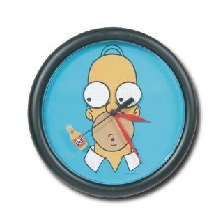 The Simpsons   Merchandise   Wall Clock (Moving Eyes) (Size 10" in diameter) Toys & Games