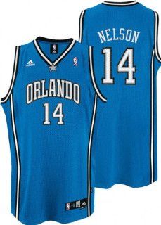 Jameer Nelson Jersey adidas Blue Swingman #14 Orlando Magic Jersey  Athletic Jerseys  Sports & Outdoors