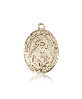 JewelsObsession's 14K Gold St. Bede the Venerable Medal Jewels Obsession Jewelry