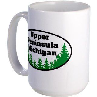  Upper Peninsula Large Mug Large Mug   Standard Kitchen & Dining